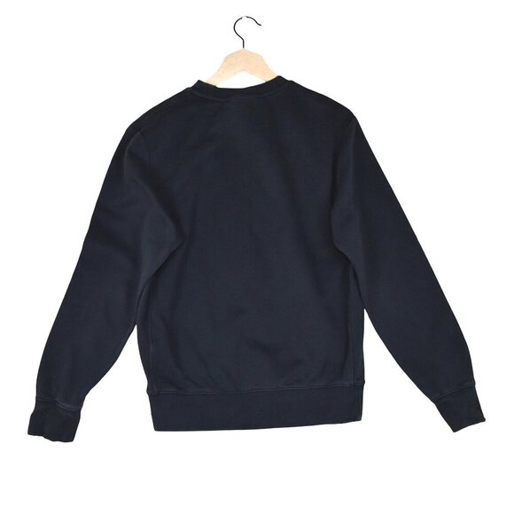 Nike Embroidered Swoosh Sweatshirt Faded Black Pullover XS Unisex Streetwear - Picture 2 of 7